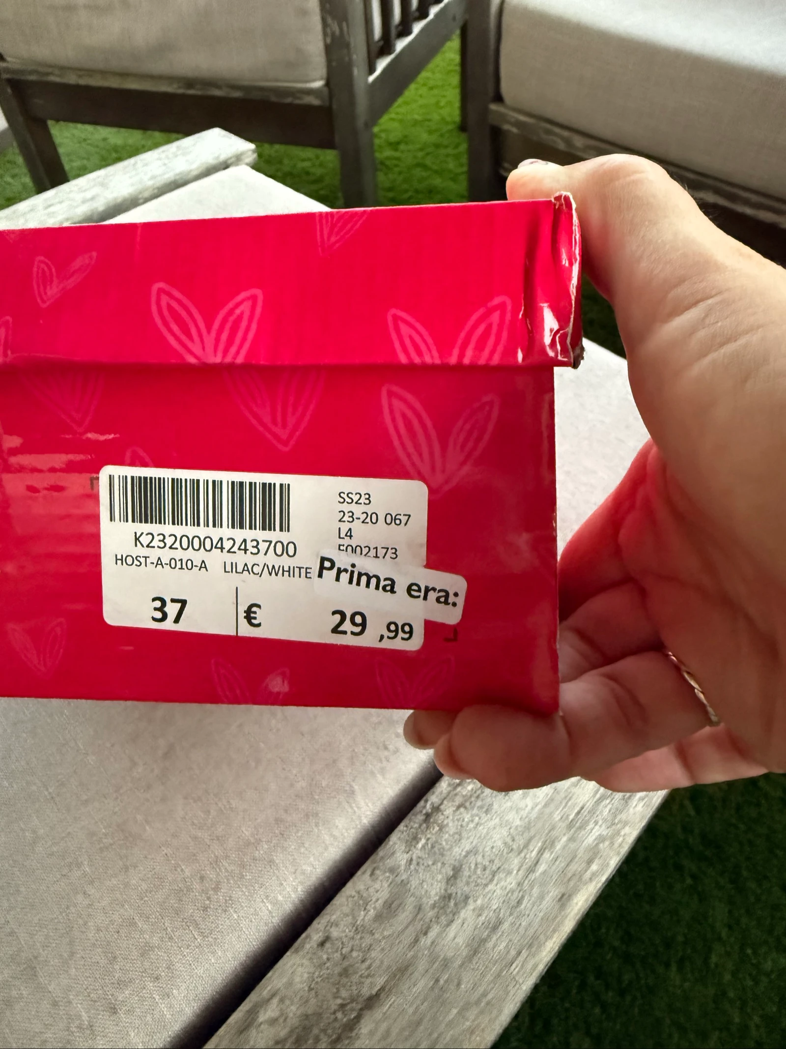 Lila en witte sportschoenen met glinsterende details – photo 4